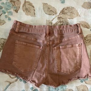 Pink/salmon short Jean shorts